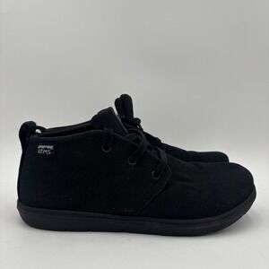 Lems Chukka Canvas Mens Size 9.5 Sneakers Blackout Vegan Shoes